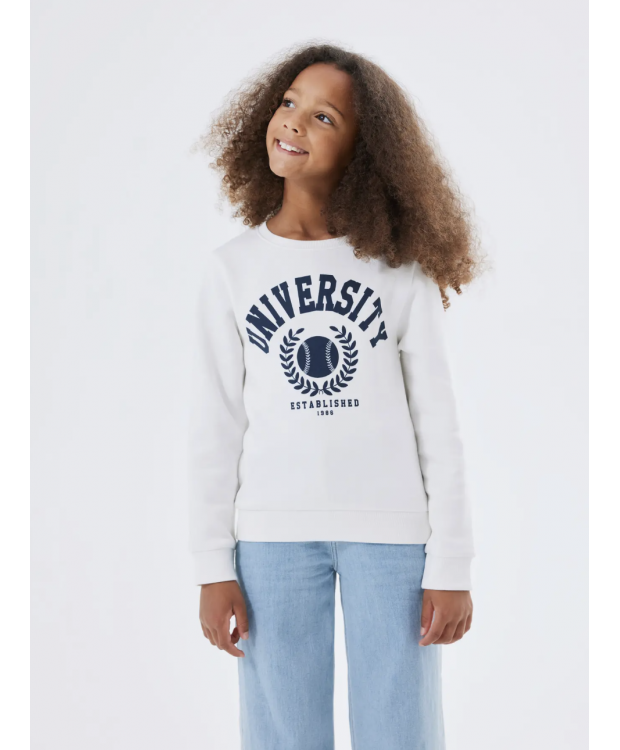 Name it sweatshirt i hvid til børn