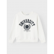 Name it sweatshirt i hvid til børn