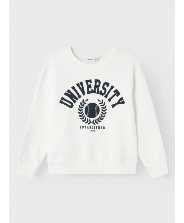 Name it sweatshirt i hvid til børn