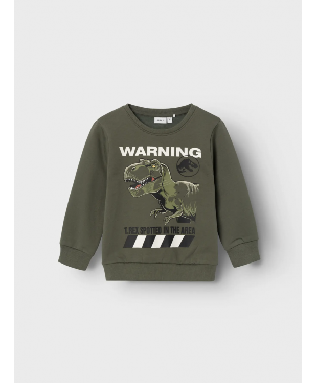 Name it Sweatshirt "Jurassic World" i grøn til drenge