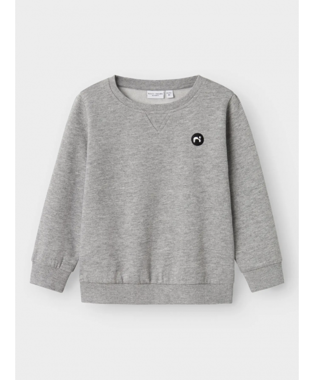 Name it sweatshirt i lysegrå til drenge