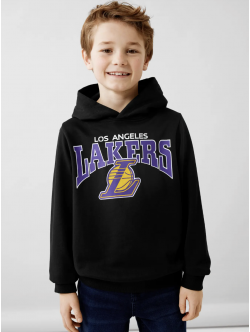 Name it Hoodie "Lakers" i sort til drenge