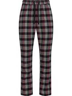 JBS pyjamasbukser i flannel i røde og sorte tern til herre