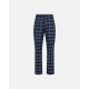 JBS pyjamasbukser i flannel i navy tern til herre