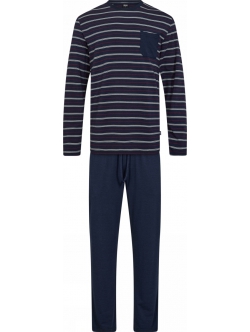 JBS bambus jersey pyjamas i navy til herre