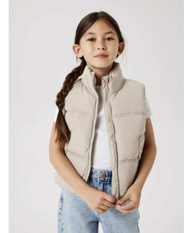 Name it Dynevest i beige til piger