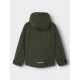 Name it softshell jakke i grøn til drenge
