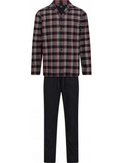 JBS Pyjamas Flannel med rød og store tern til herre