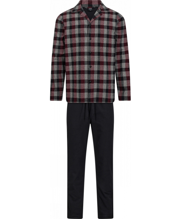 JBS Pyjamas Flannel med rød og store tern til herre