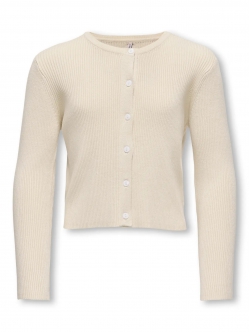 KIDS ONLY Strikket cardigan i lys beige til piger