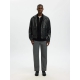 Selected relaxed zip cardigan i mørkeblå til herre Selected relaxed zip cardigan i mørkeblå til herre