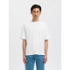 Selected t-shirt med rund hals i hvid til herre Selected t-shirt med rund hals i hvid til herre