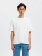 Selected t-shirt med rund hals i hvid til herre