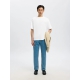 Selected t-shirt med rund hals i hvid til herre Selected t-shirt med rund hals i hvid til herre