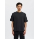 Selected t-shirt med rund hals i sort til herre Selected t-shirt med rund hals i sort til herre