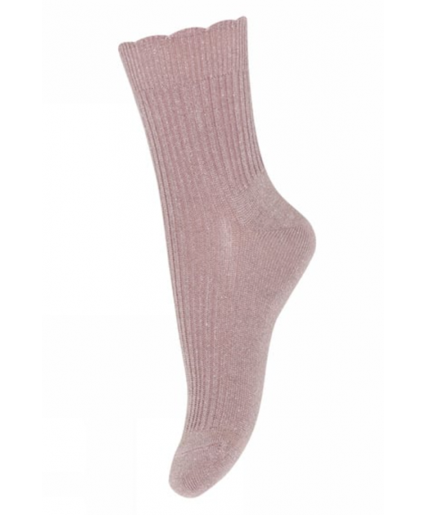 MP Denmark Kids Celosia glitter strømper i Mauve Shadows til børn
