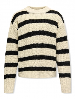 KIDS ONLY Strikpullover med striber til piger