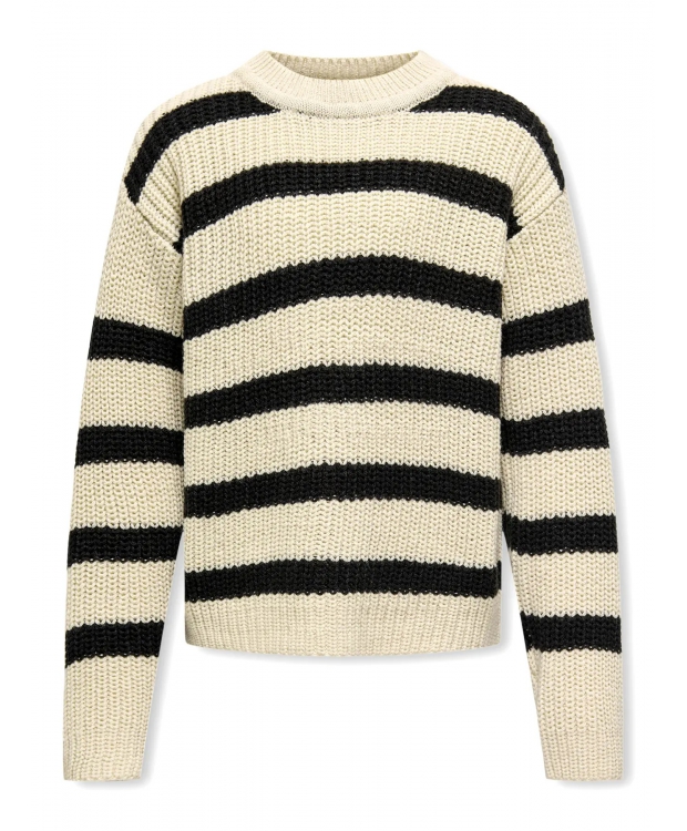 KIDS ONLY Strikpullover med striber til piger
