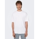 ONLY & SONS t-shirt i hvid til herre | Relaxed fit | ONLY & SONS t-shirt i hvid til herre | Relaxed fit |