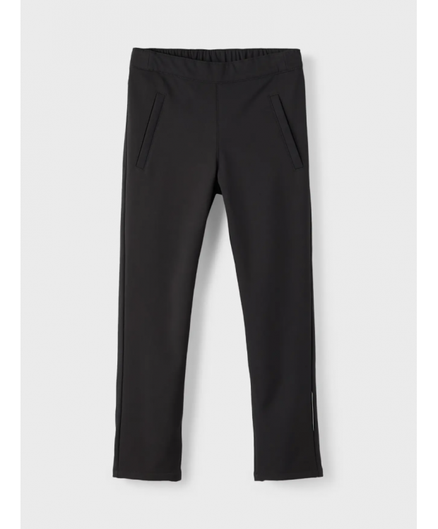 Name it slim Softshell bukser i sort til piger
