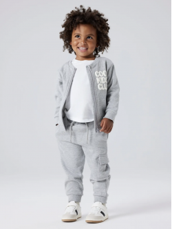 Name it cargo sweatpants i lysegrå til drenge