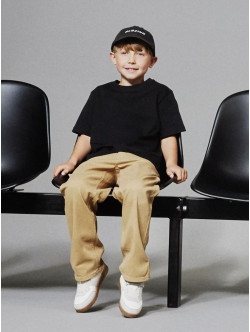 Name it straight leg twill bukser i orange til drenge