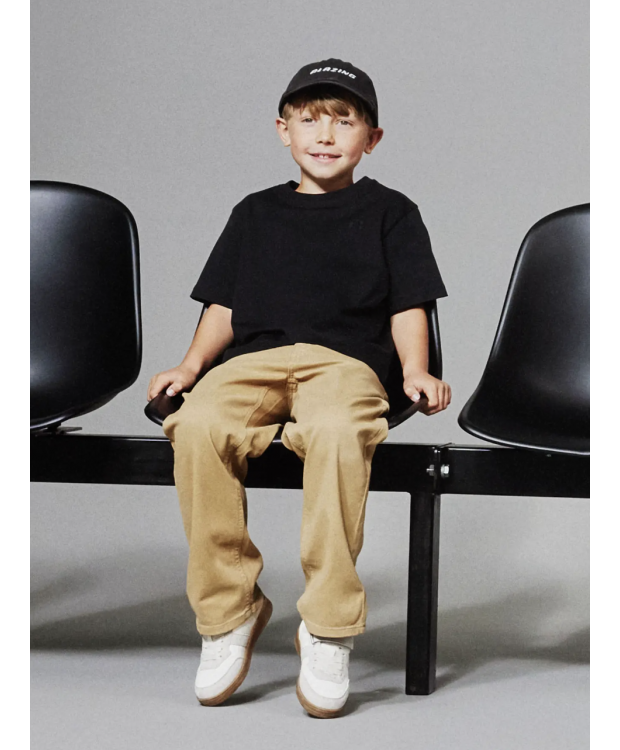 Name it straight leg twill bukser i orange til drenge