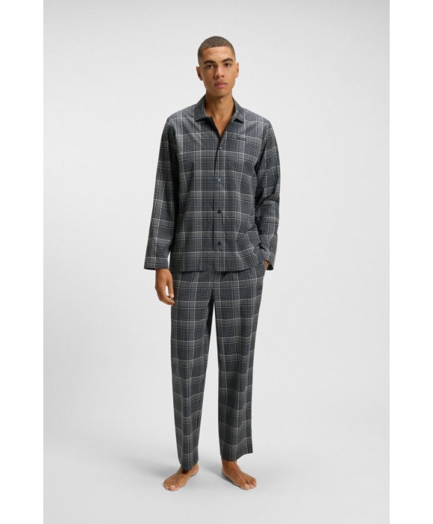 BOSS Pyjamas i gaveæske med tern til herre
