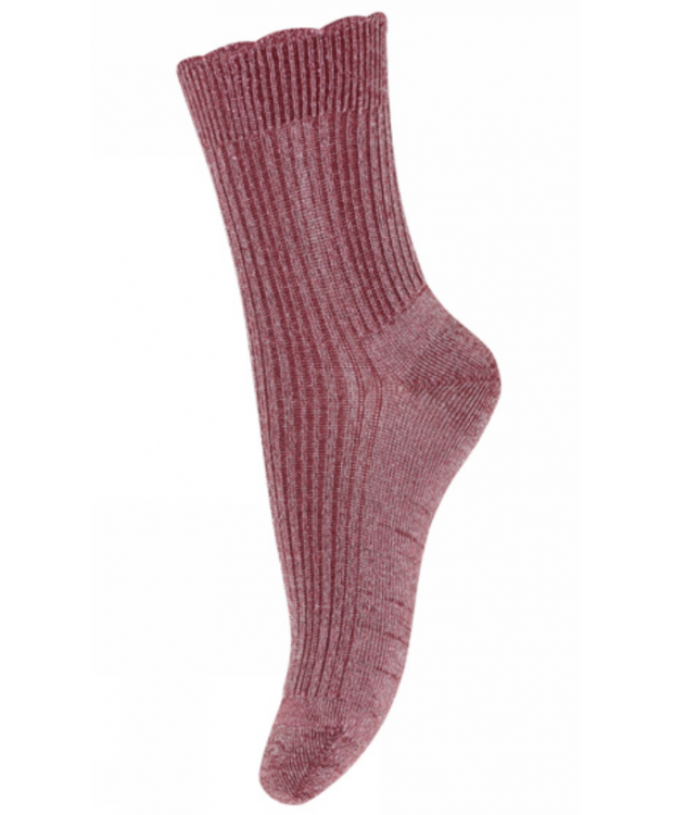 MP Denmark Kids Celosia glitter strømper i Maroon til børn