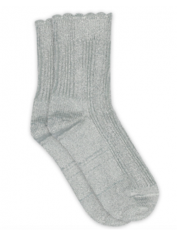 MP Denmark Kids Celosia glitter strømper i Gray Mist til børn