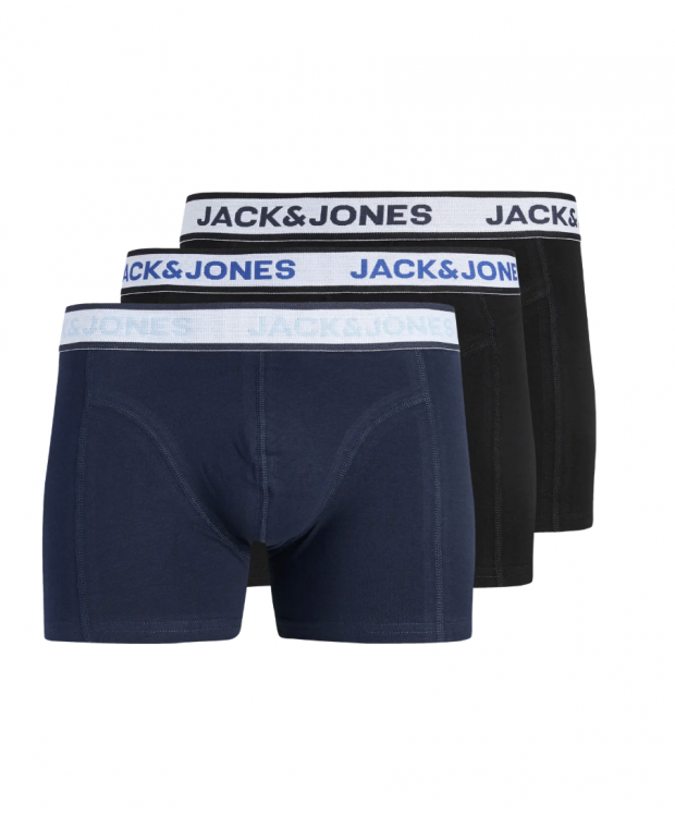 Jack & Jones 3pak "Adam" solid underbukser multifarvet til herre