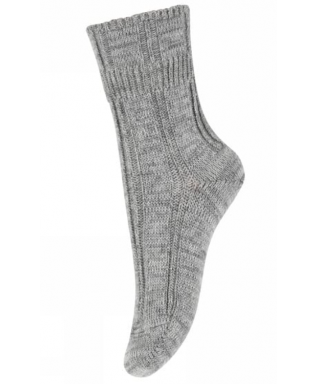 MP Denmark Kids Bee strømper i Grey Melange til børn