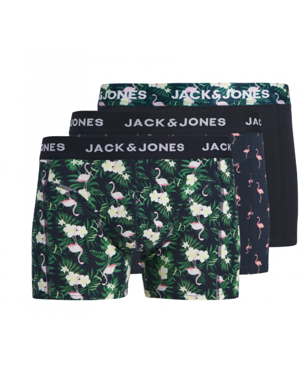 JACK & JONES 3-pak JACFLAMINGO Flower Trunks til mænd