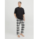 Jack & Jones "Rimon" pyjamasbukser i hvid til herre