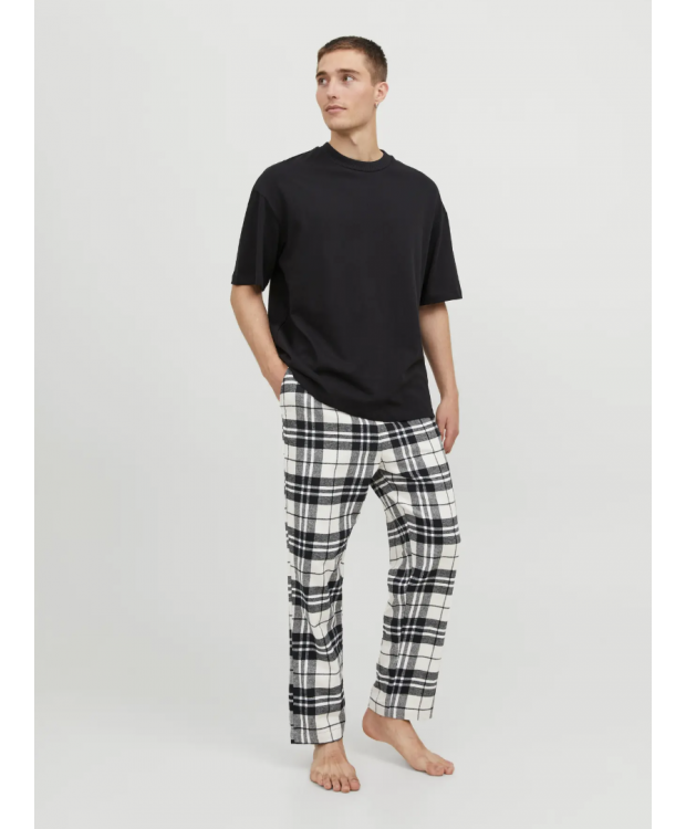 Jack & Jones "Rimon" pyjamasbukser i hvid til herre