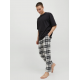 Jack & Jones "Rimon" pyjamasbukser i hvid til herre