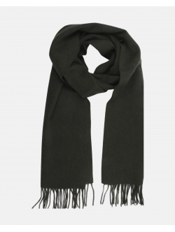 JBS Tørklæde i uld i ensfarvet sort til herre