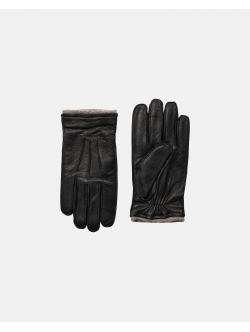 JBS Læderhandsker i sort i gaveæske til Herre