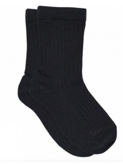 MP Denmark Kids uldstrømper i Navy til børn