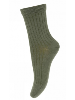 MP Denmark Kids uldstrømper i Olivine til børn