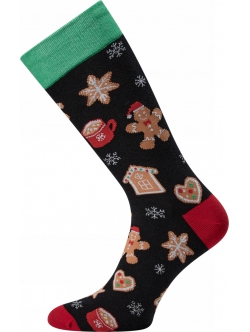 Claudio jule bomuldsstrømper med kagemænd til herre