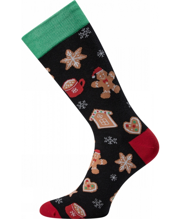 Claudio jule bomuldsstrømper med kagemænd til herre