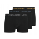 Jack & jones 3-pak sorte herretrunks til mænd