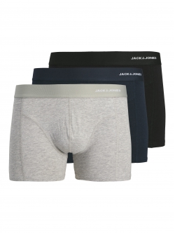 JACK & JONES 3-pak JACGABRIEL Bamboo Trunks i mørke nuancer til mænd