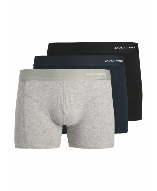 JACK & JONES 3-pak JACGABRIEL Bamboo Trunks i mørke nuancer til mænd