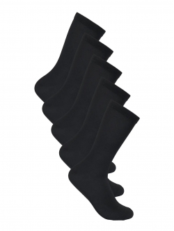 ONLY & SONS 5pak strømper i sort til herre