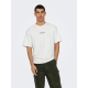 ONLY & SONS O-neck T-Shirt i Cloud Dancer til herre