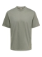 ONLY & SONS t-shirt i Castor Gray til herre | Relaxed fit