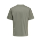 ONLY & SONS t-shirt i Castor Gray til herre | Relaxed fit