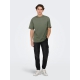 ONLY & SONS t-shirt i Castor Gray til herre | Relaxed fit